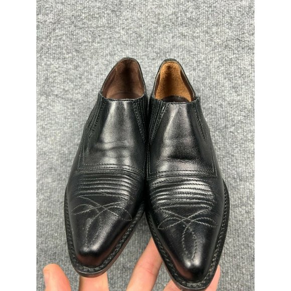 Guess by Georges Marciano Shoe Women's 6.5 Black Leather Heel Boot Italian Made - Picture 3 of 8